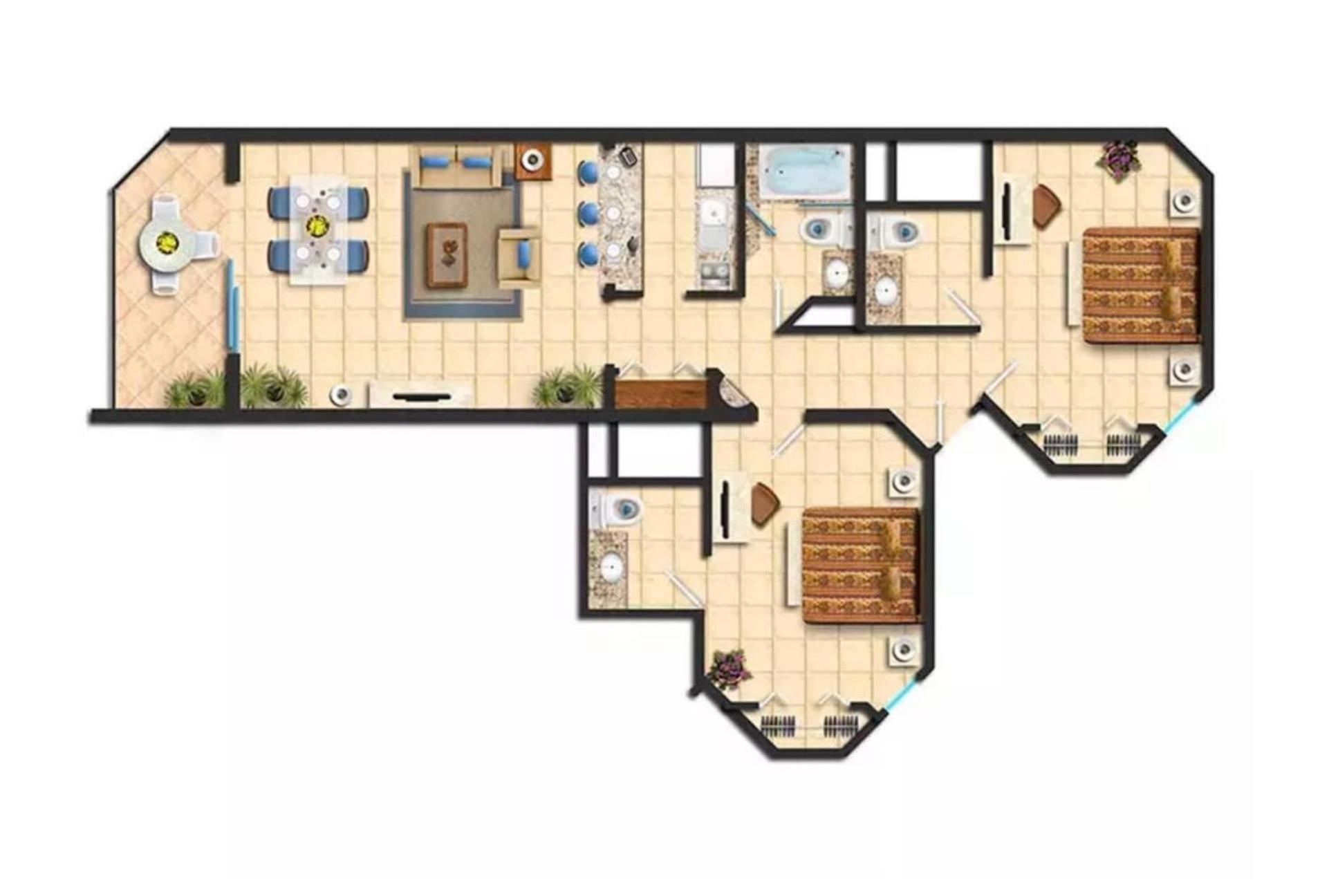 2bd Oceanview Del Palmar Cabo Villa